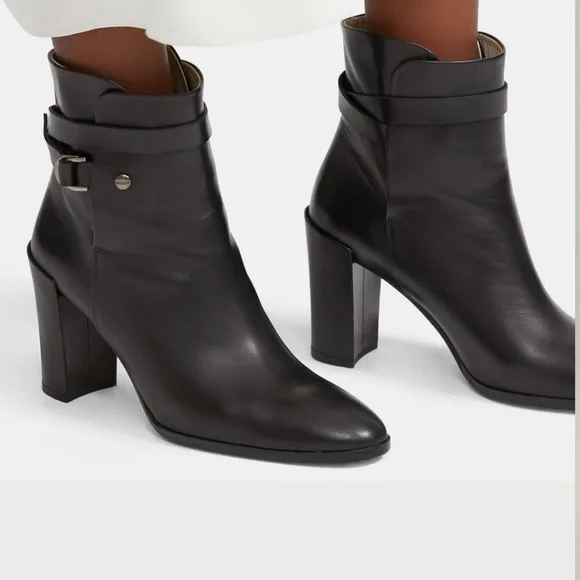 THEORY**DEMEURA NAPPA Black Strapped Bootie**US 8,9,10,11***$520 - Picture 8 of 12